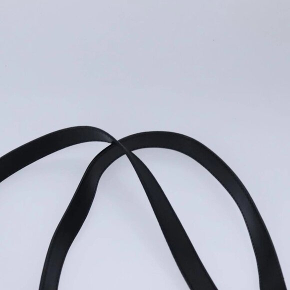 CELINE Macadam Canvas Tote Bag PVC Leather Black Gold Auth 106873V - Picture 9 of 15